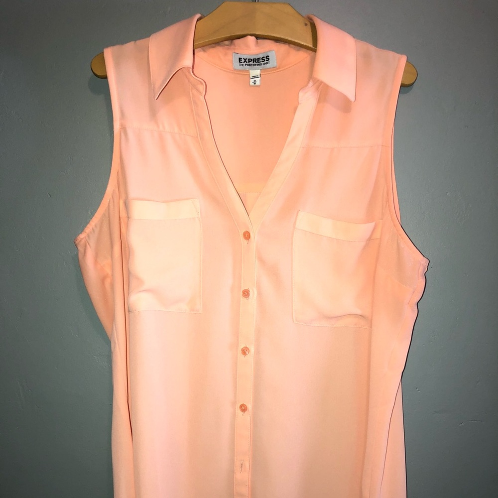 Express button down top